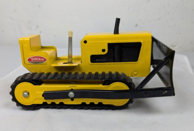 Vintage 1960s Tonka Bulldozer # 2300 Yellow 8 7/8'' Long - Working