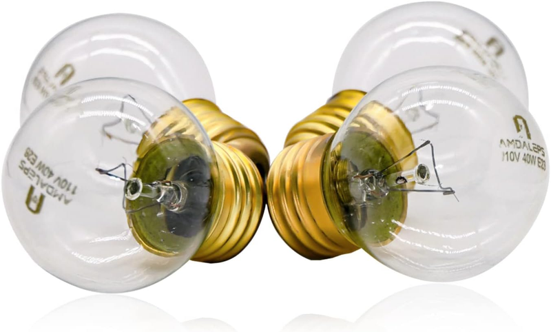 E26 Oven Light Bulb G45 High Temperature Resistance 300-400 Degrees 120V 60Hz 40