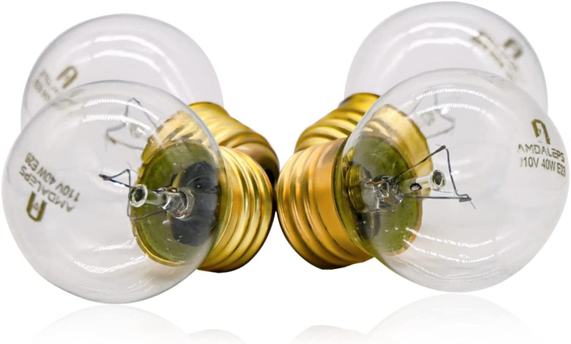 E26 Oven Light Bulb G45 High Temperature Resistance 300-400 Degrees 120V 60Hz 40