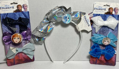 Frozen Bows & Headband New Assorted Colors (6 Pieces)