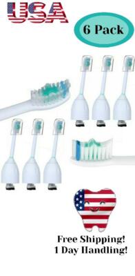 6 pcs Toothbrush Replacement heads COMPATIBLE WITH  & FOR SONIC  E-SERIES