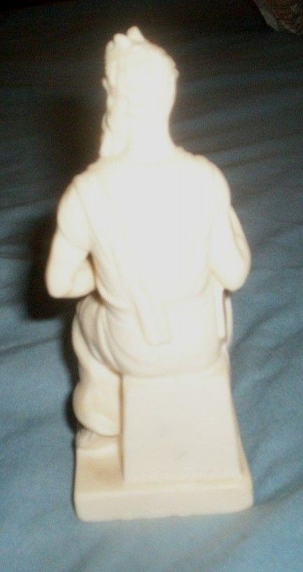 Vintage A.Santini Signed Sculpture Religious Moses
