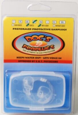 Doc's Pro Plugs Vented Surf Ear Plugs with Leash for Water - Brand New -Packaged