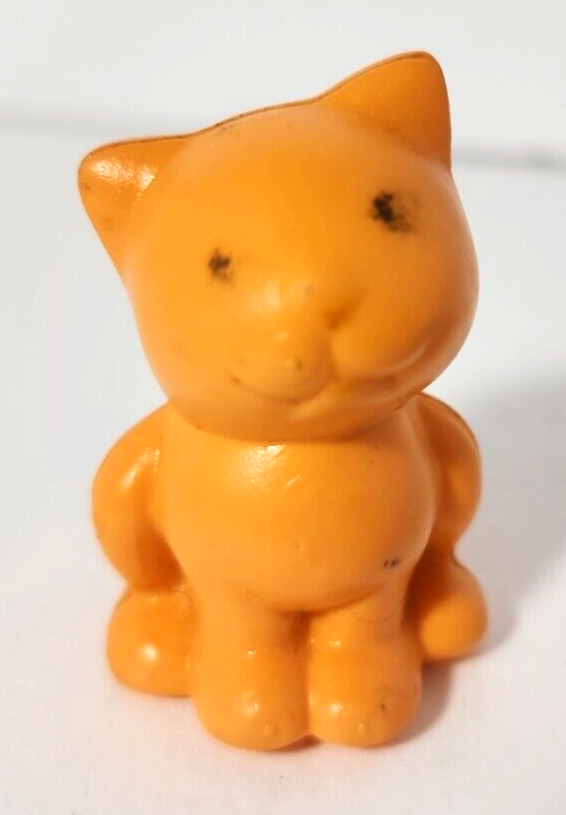 Vintage 80s Hasbro My Little Pony Twinkles The Cat Figure Gold Tiger Kitten Toy