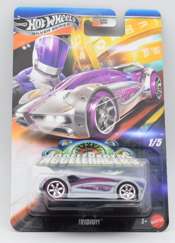 Hot Wheels AcceleRacers Iridium Silver Series 2025 1/5. Blister Card