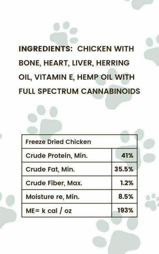 Pharma Herb extract Complex  Freeze-Dried Chicken Pet Treats