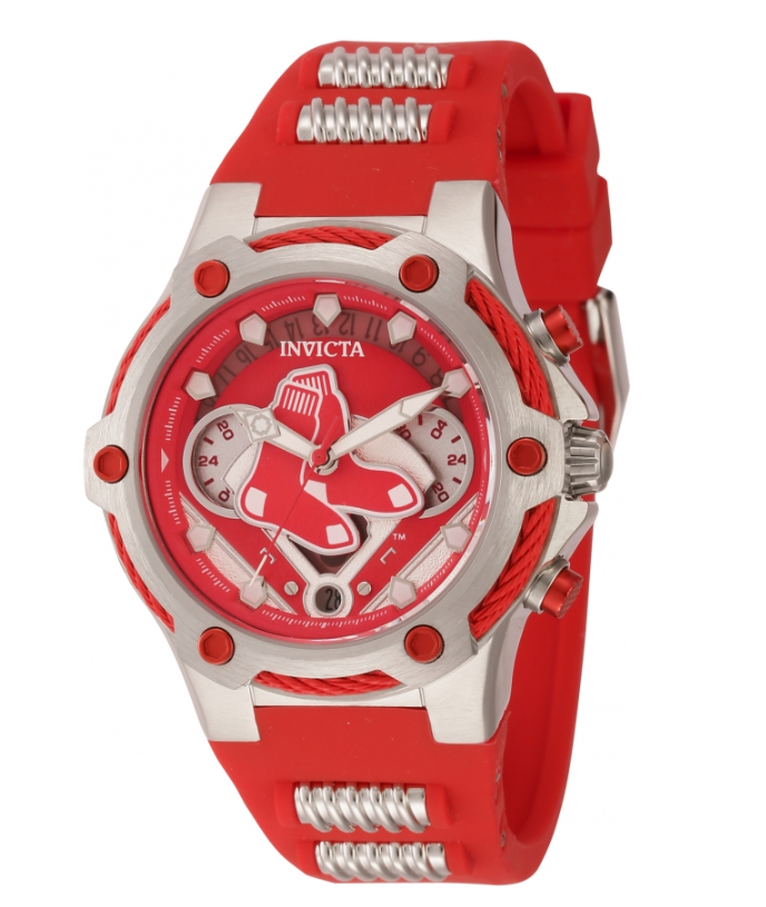 Invicta MLB Boston Red Sox Lady Women's 40mm Dual Time Date Limited Watch 43512