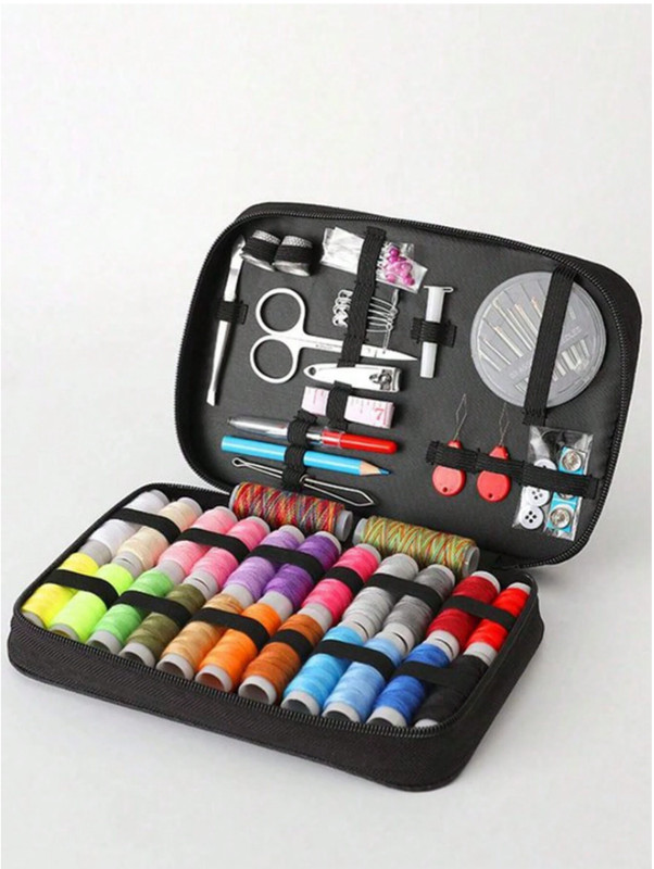 1pc Portable Sewing Kit Household Sewing Tools 10pcs/Set Thread Box
