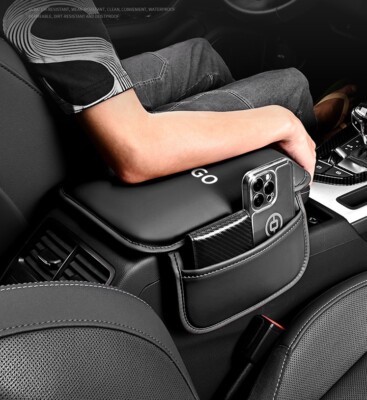 Leather Seat Armrest Cushion Protector Storage Pad Car Interior Accessories New