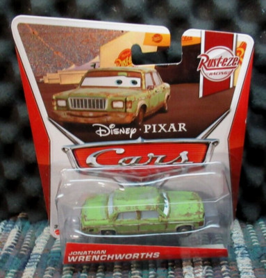 DISNEY PIXAR  CARS JONATHAN WRENCHWORTHS  RUST-EZE RACING  4 OF 8     BOX A