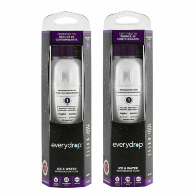 2 PACK ΕVΕRYDROP ΕDR1RXD1 Refrigerator Wate Filter 1 Replacement New FREE SHIP