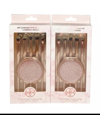 2-Candie Couture by Margaret Josephs 5 Piece Everyday Eyes Brush Set W/Mirror