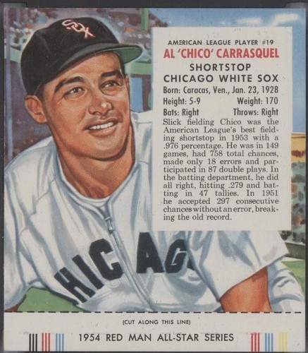 1954 Red Man Tobacco All-Star Team - Chico Carrasquel #19