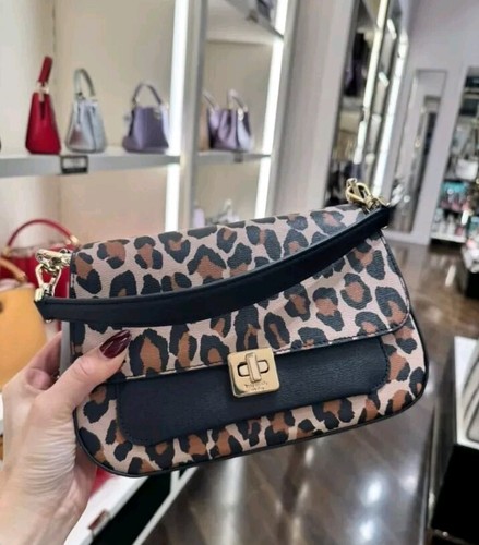 美品 kate spade 120cm Kate Spade Sam Medium Nylon Tote Leopard K4462 Leopardo