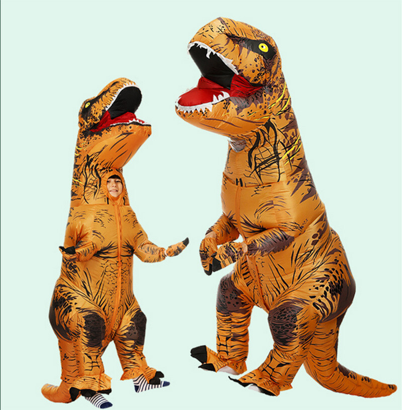 120-200cm T-REX Dinosaur Inflatable Costume Suit Outfit Cospaly Christmas Eve