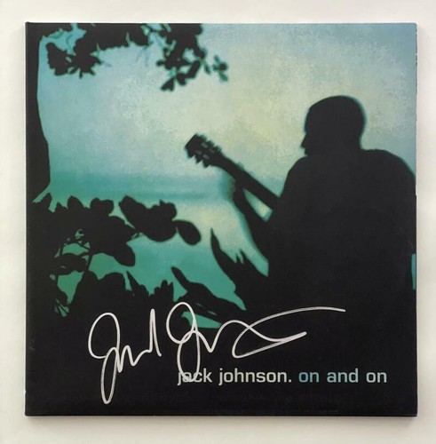 JACK JOHNSON SIGNED AUTOGRAPH ALBUM VINYL RECORD - ON AND ON