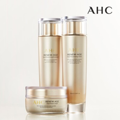 AHC Renew Age Total Skin Care Set Anti-Wrinkle Whitening Korean Cosmetic