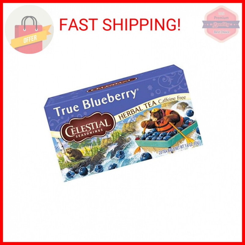 Celestial Seasonings Herbal Tea, True Blueberry, 20 Count