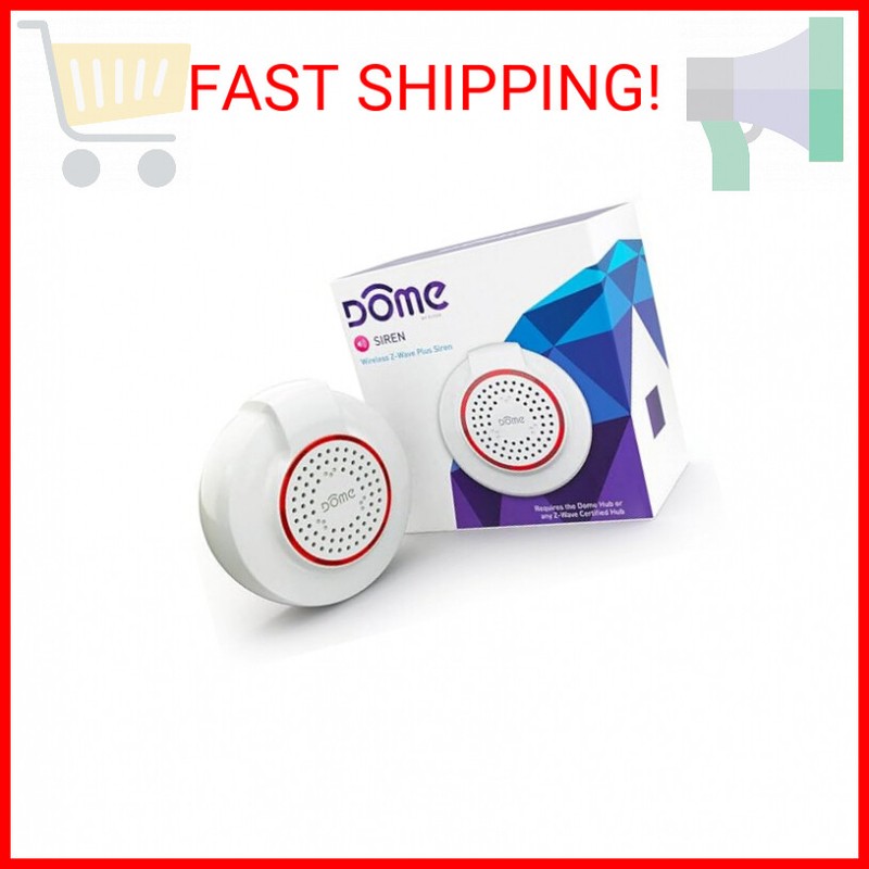 Wireless Z-wave Battery-powered Home Security Siren And Chi