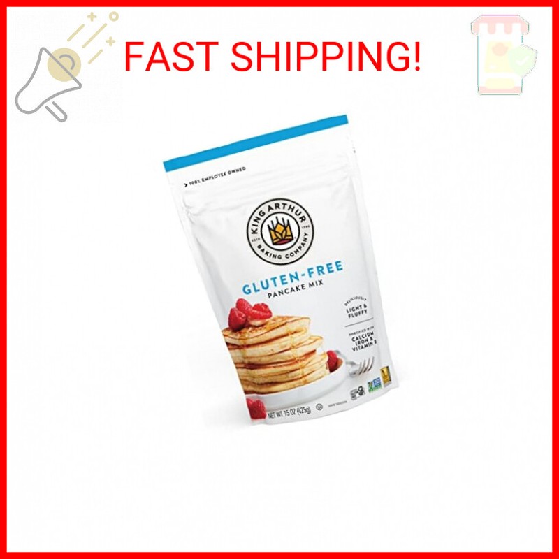 King Arthur, Gluten Free Pancake Mix, Certified Gluten-Free,