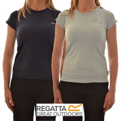 REGATTA LADIES HYDRO THERM SHORT SLEEVE BASE LAYER THERMAL ACTIVEWEAR TOP WU100 
