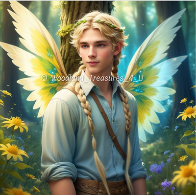Male Petal  Pixie Spirit Companion