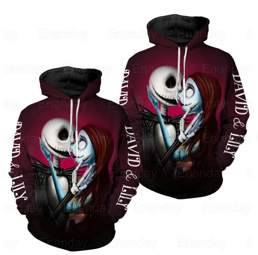 Custom Jack Skellington 3D HOODIE Best Price All Over Print Christmas Day Gift