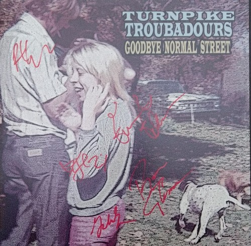 TURNPIKE TROUBADOURS SIGNED VINYL LP GOODBYE NORMAL STREET JSA COA autograph