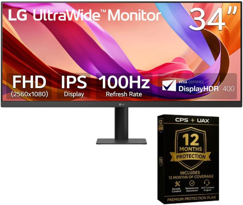 34U511ABKIT1 34 Inch Ultrawide IPS WFHD Computer Monitor 2560X1080 100Hz 5Ms 178