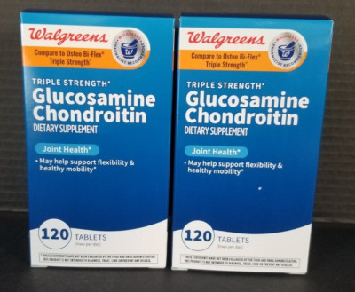 240 Walgreens (Compare: Osteo Bi-Flex Triple Strength) Joint Health Tablets 2025