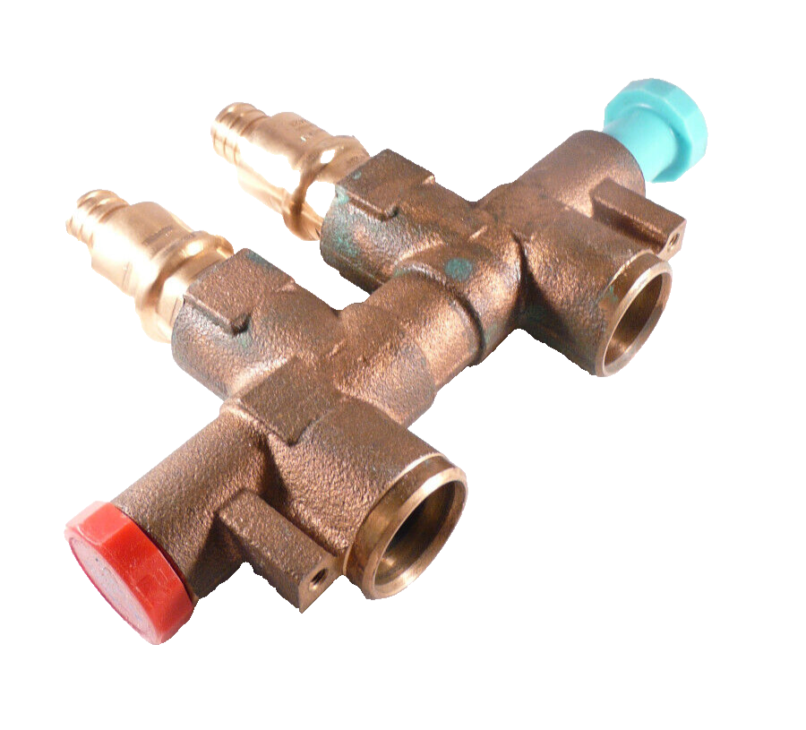 Culligan Genuine OEM Brass 3/4" Bypass Valve with New 3/4" Pex Adapters