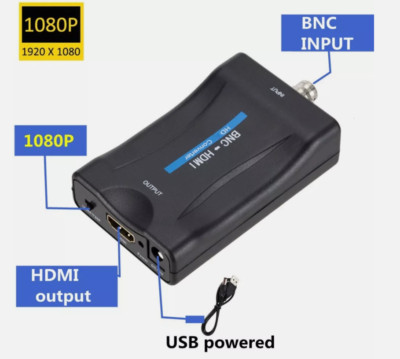 BNC To HDMI Interface Converter HD 1080P 720P Video Adapter Surveillance Monitor