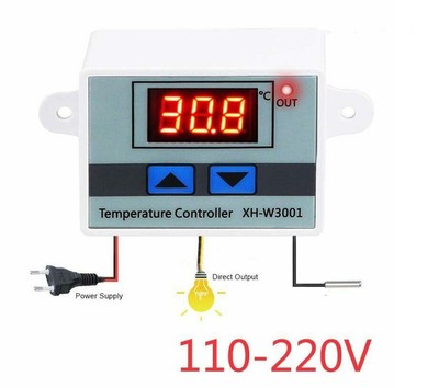 110 220V Digital LED Temperature Controller Switch with Thermostat Probe Tester