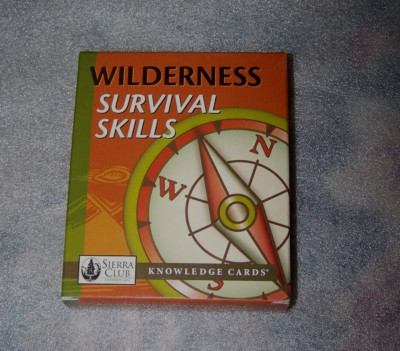 Wilderness Survival Skills 48 Knowledge Cards Sierra Club BN
