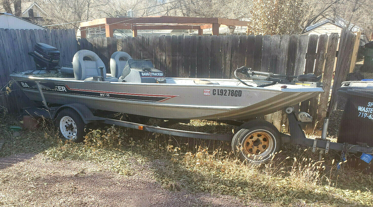 1986 Bass Tracker Mv-16 Outboard Trailer Colorado Spings, Co | No Fees/reserve - Used Bass