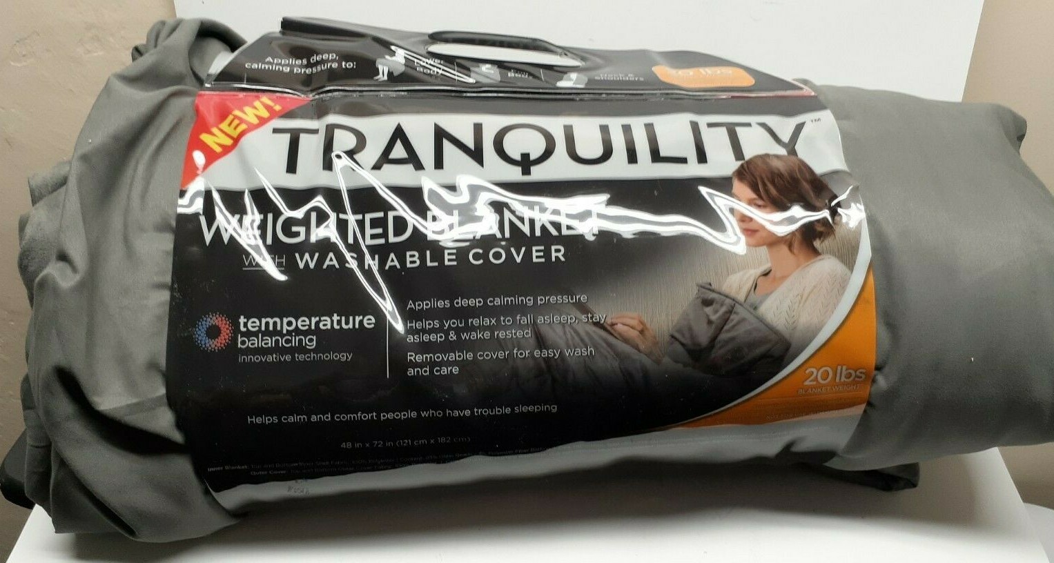 TRANQUILITY WEIGHTED BLANKET WHIT WASHABLE COVER | eBay