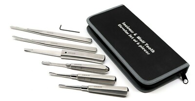 Equine Dental Incisors & Wolf Tooth Elevator Kit 6-pcs Set Stainless Steel