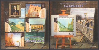 GS0085 2019 TOGO ALFRED SISLEY ART PAINTINGS YVERT #7154-57+BL1641 MNH