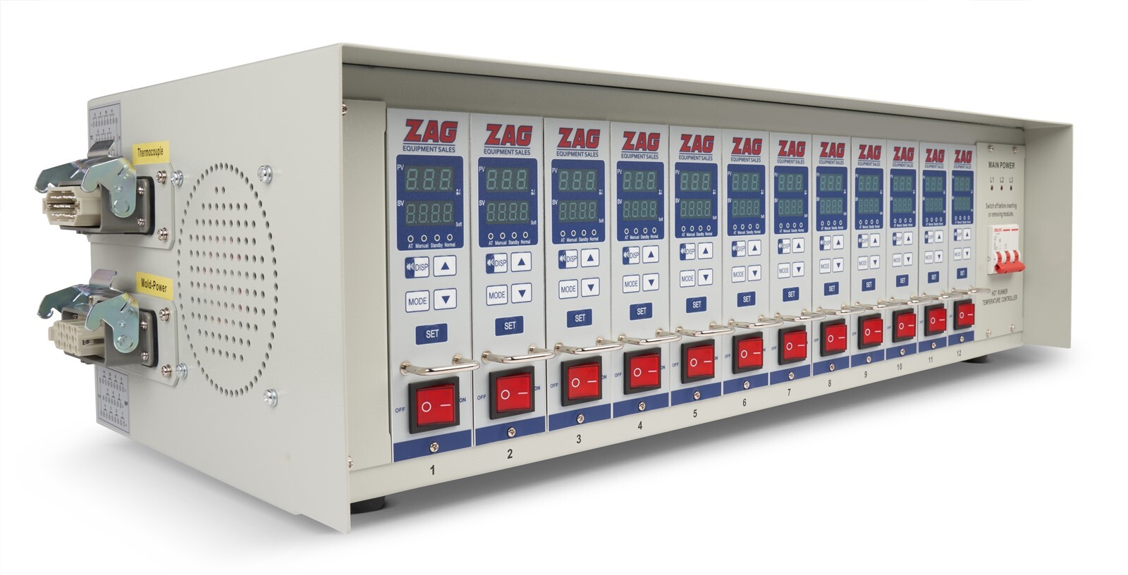 New Tempease Hrcii-12 Hot Runner Controller, 12 Zone,240v,zag#9856