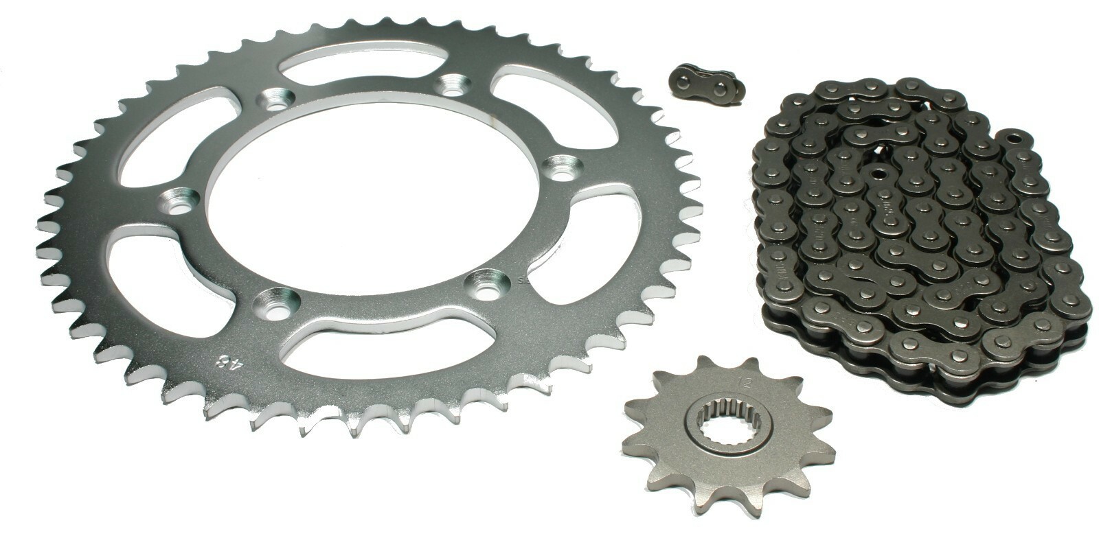 Chain and 12/48 Sprocket Set for Suzuki RM125, 1985-1986 - RM 125