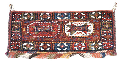 Fabulous Antique Bag 29'' x 11'' Collector Item Tribal Yomud Rolling Pin Bag Rug