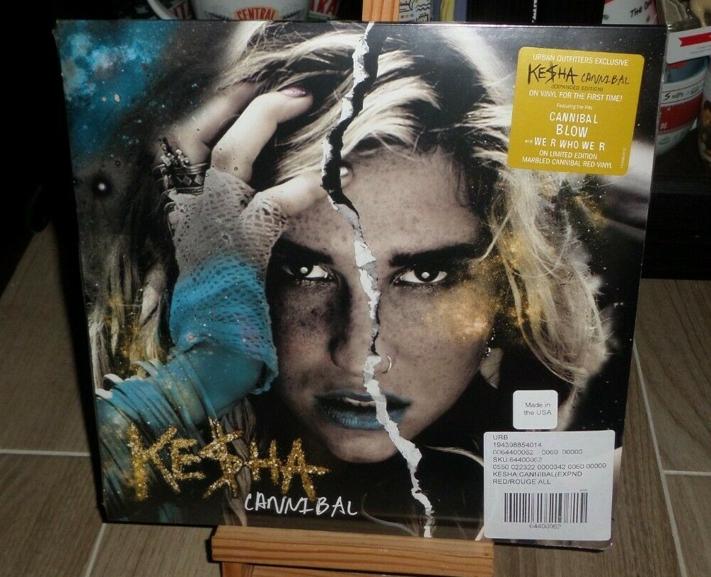 KESHA CANNIBAL URBAN RED LP BLOW WE R WHO WE RANIMAL YOUR