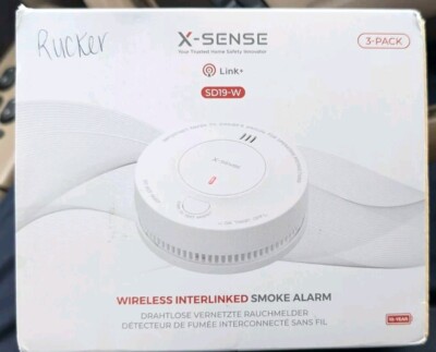 X-Sense SD19-W Wireless Interconnected Smoke Detector  3 Pack