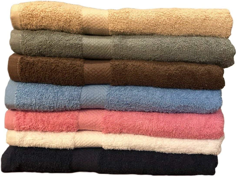 6pack Cotton Bath Towels for Bathroom Extra Large Absorbent Spa Shower Towel Set