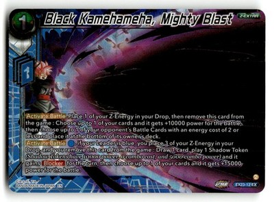 Black Kamehameha, Mighty Blast Foil Dragon Ball Super CCG DBS-BE23 EX23-12 NM