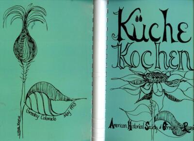 KUCHE KOCHEN AMERICAN SOCIETY GERMANS & RUSSIAN COOKBOOK ETHNIC RECIPES GREBBLE+