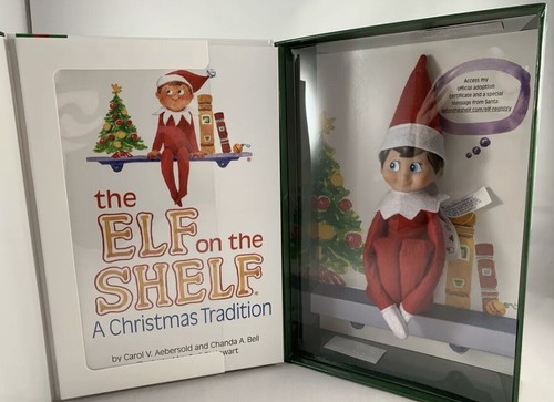 The Elf On the Shelf Christmas Tradition Boy Doll w/ Brown Hair, Blue Eyes - NIB