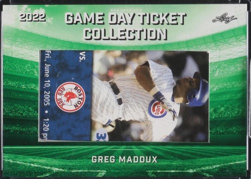 2022 Leaf Game Day Ticket Collection - Greg Maddux #TC-38