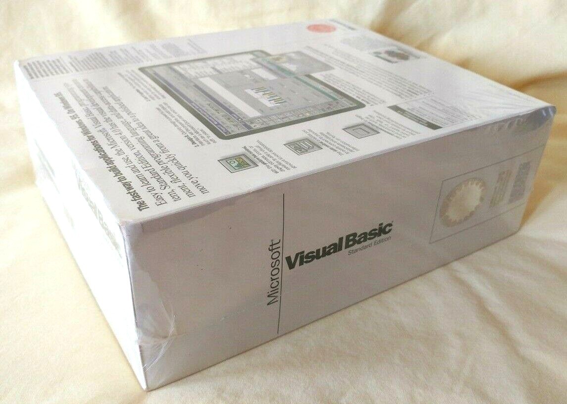 NEW SEALED Microsoft Visual Basic Standard Edition 4.0 PC FREE SHIPPING