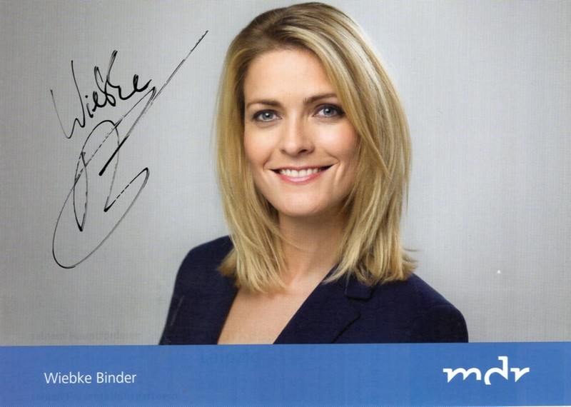Wiebke Binder - Mdr - Original Signierte Autogrammkarte
